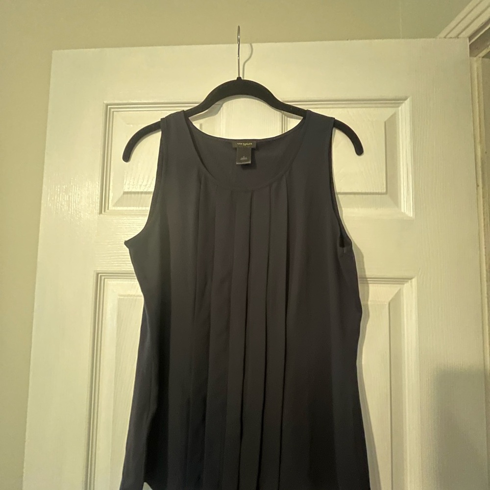 Ann Taylor Navy Sleeveless Top